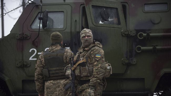 Украинские военнослужащие в Авдеевке, Украина. Архивное фото Украинские военнослужащие в Авдеевке, Украина. Архивное фото