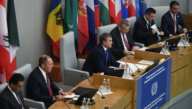Председатель ГД РФ Вячеслав Володин на Международной конференции Парламентарии против наркотиков. 4 декабря 2017 Председатель ГД РФ Вячеслав Володин на Международной конференции Парламентарии против наркотиков. 4 декабря 2017