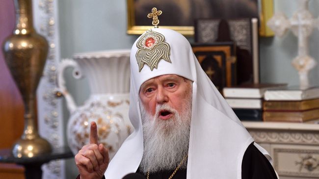 Глава Украинской православной церкви Киевского патриархата патриарх Филарет. Архивное фото Глава Украинской православной церкви Киевского патриархата патриарх Филарет. Архивное фото