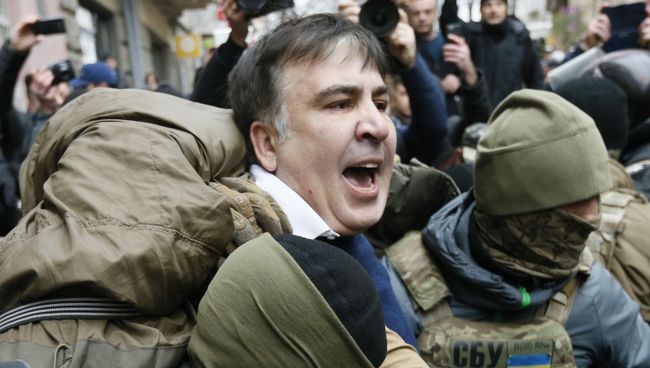 Задержание Михаила Саакашвили сотрудниками СБУ в Киеве, Украина. 5 декабря 2017 Задержание Михаила Саакашвили сотрудниками СБУ в Киеве, Украина. 5 декабря 2017