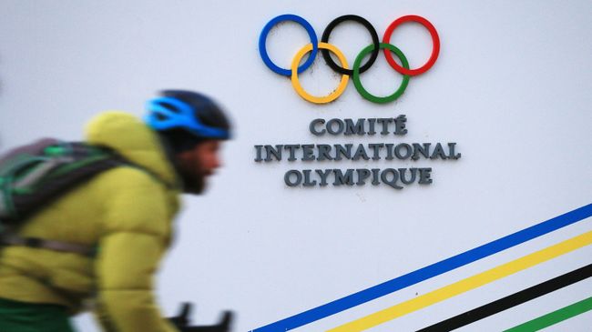 Вывеска штаб-квартиры Международного олимпийского комитета в Лозанне. 5 декабря 2017 Вывеска штаб-квартиры Международного олимпийского комитета в Лозанне. 5 декабря 2017