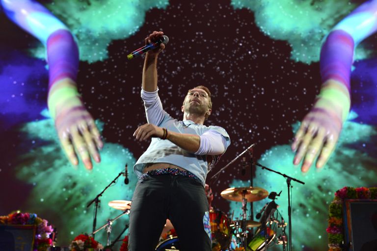 Певец Крис Мартин из группы Coldplay Певец Крис Мартин из группы Coldplay