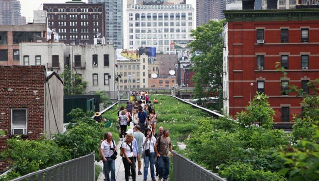 High Line в Нью-Йорке. Архивное фото High Line в Нью-Йорке. Архивное фото