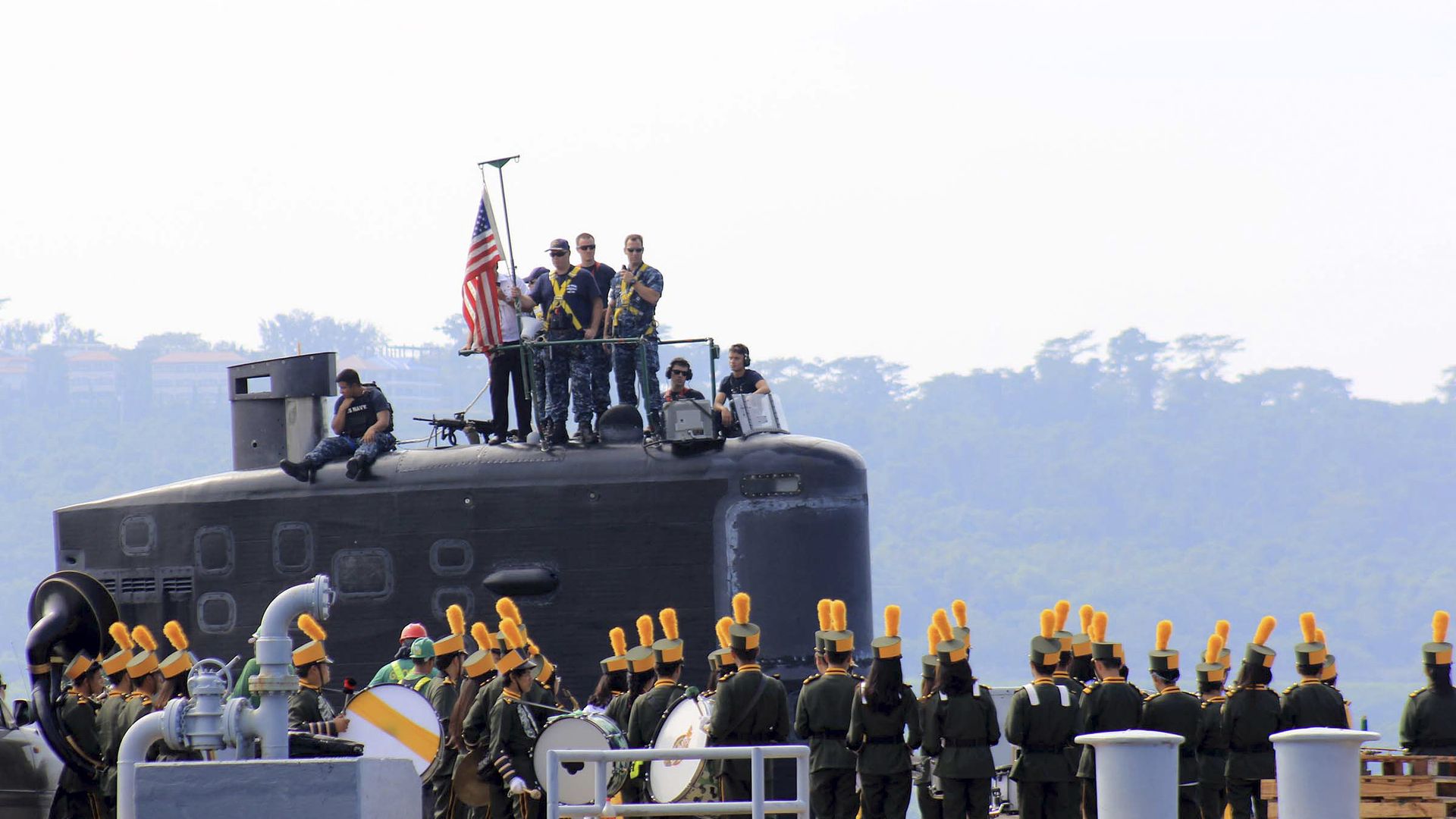 Американская подводная лодка USS Topeka в филиппинском порту Субик Американская подводная лодка USS Topeka в филиппинском порту Субик - РИА Новости, 1920, 11.01.2024