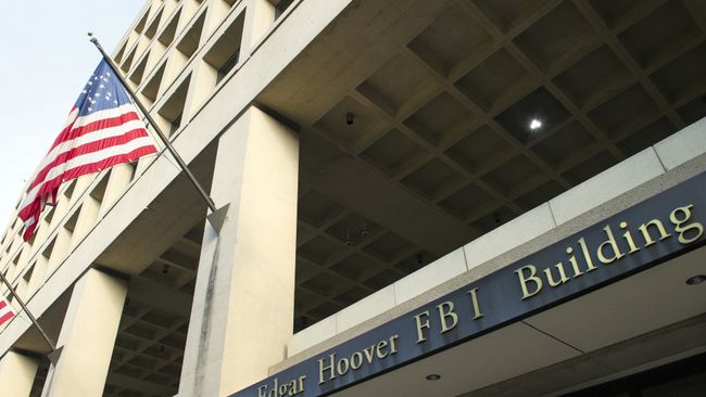 Здание ФБР в Вашингтоне, США. Архивное фото Здание ФБР в Вашингтоне, США. Архивное фото
