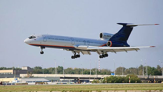 Самолет Ту-154. Архив