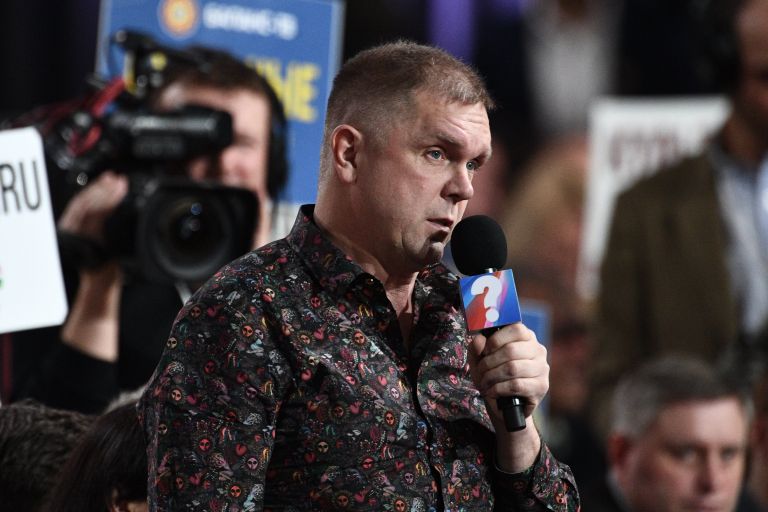 Журналист Андрей Колесников во время ежегодной большой пресс-конференции президента РФ Владимира Путина Журналист Андрей Колесников во время ежегодной большой пресс-конференции президента РФ Владимира Путина