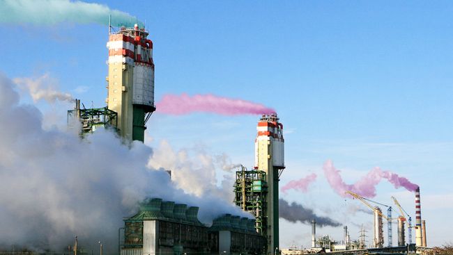 Выбросы от заводов Выбросы от заводов