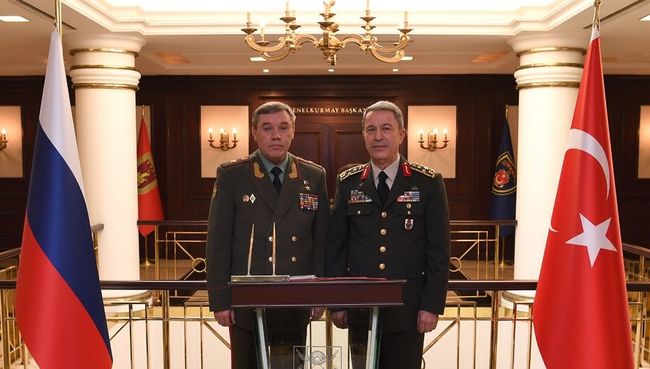 Главы генштабов Турции и России Главы генштабов Турции и России