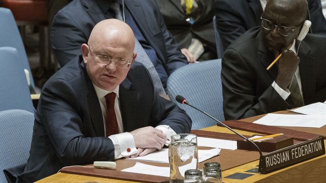 Постоянный представитель России при ООН Василий Небензя. Архивное фото Постоянный представитель России при ООН Василий Небензя. Архивное фото