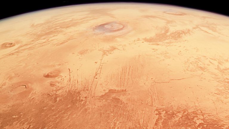 Снимок поверхности Марса, сделанный при помощи зонда Mars Express Снимок поверхности Марса, сделанный при помощи зонда Mars Express