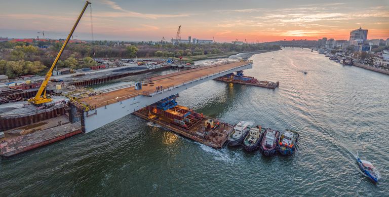 Ростов-на-Дону. Строительство Ворошиловского моста Ростов-на-Дону. Строительство Ворошиловского моста