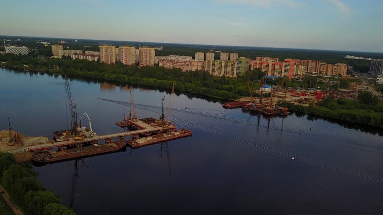 Дубна, Московская область, мост через Волгу Дубна, Московская область, мост через Волгу
