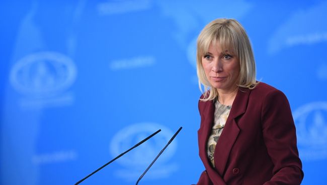 Официальный представитель министерства иностранных дел России Мария Захарова во время брифинга в Москве. 21 декабря 2017 Официальный представитель министерства иностранных дел России Мария Захарова во время брифинга в Москве. 21 декабря 2017
