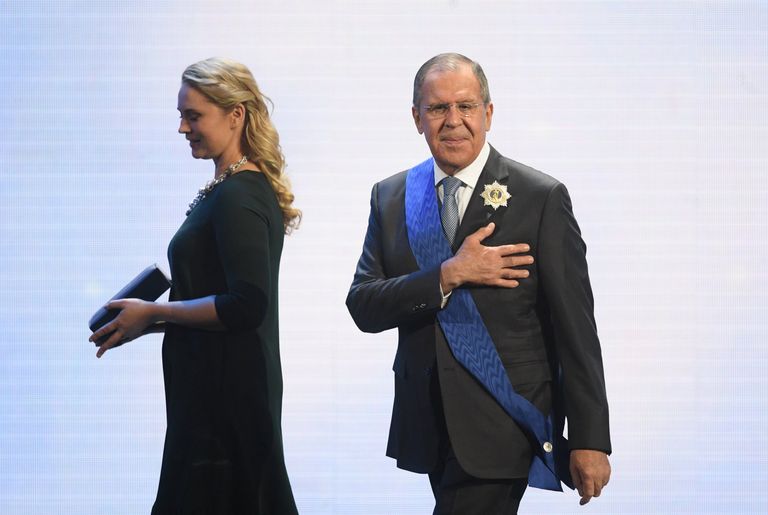 Министр иностранных дел России Сергей Лавров на XXV церемонии вручения Международной премии Фонда Андрея Первозванного Вера и Верность