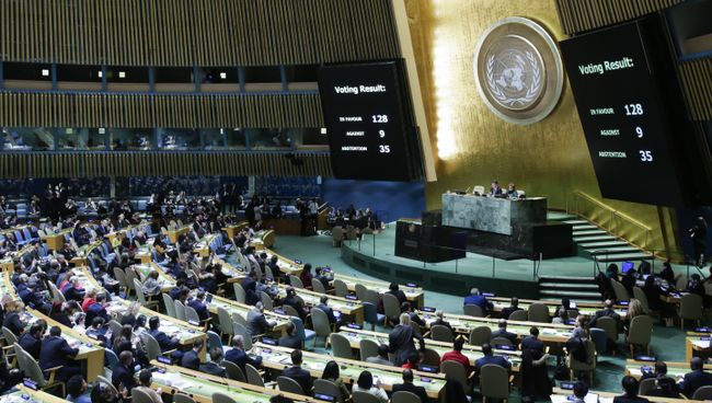 Голосование в Генеральной Ассамблее ООН по вопросу Иерусалима. 21 декабря 2017 год Голосование в Генеральной Ассамблее ООН по вопросу Иерусалима. 21 декабря 2017 год
