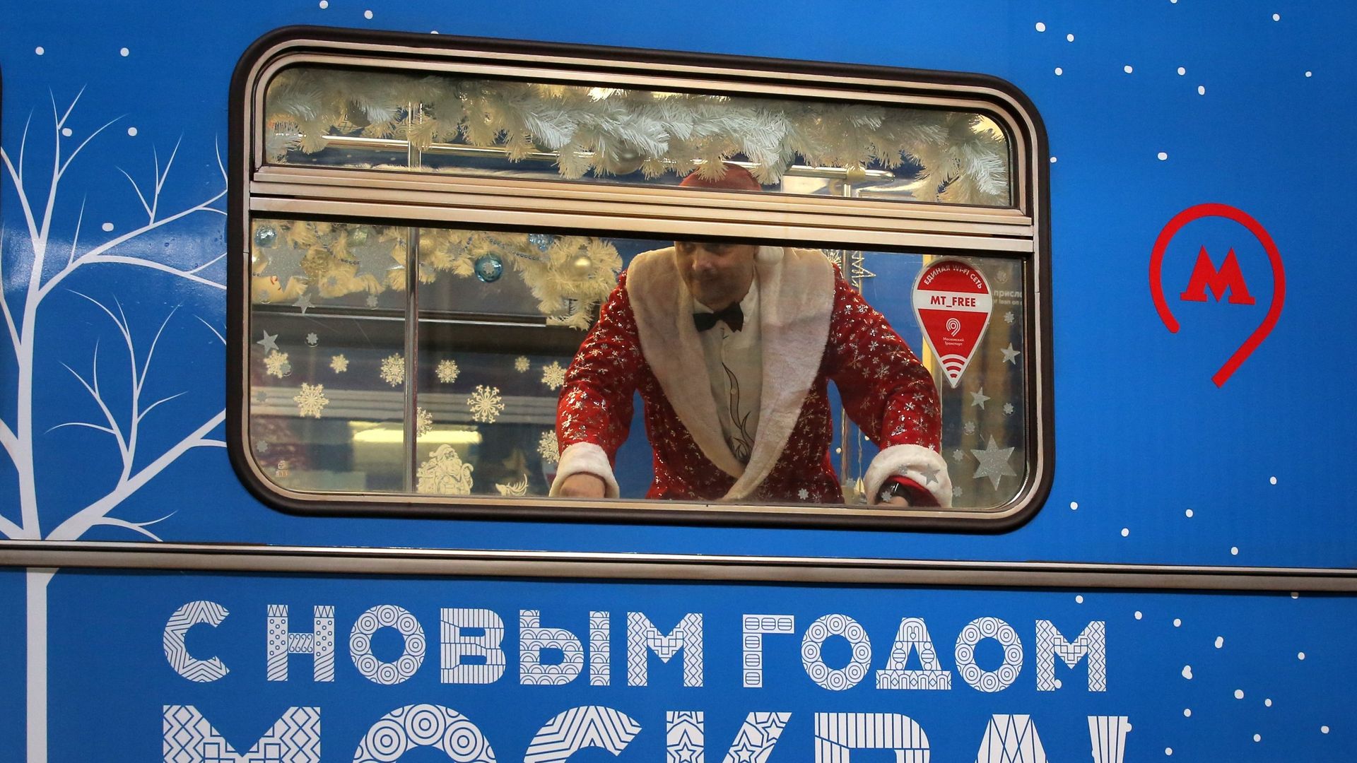 Тематический поезд, посвященный Новому году Тематический поезд, посвященный Новому году - РИА Новости, 1920, 10.12.2020