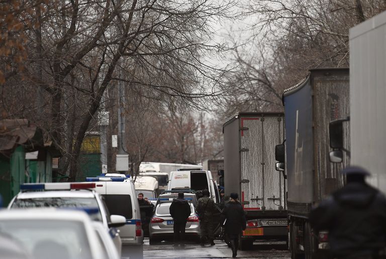 Ситуация возле фабрики Меньшевик, где произошла стрельба, Москва. 27 декабря 2017 Ситуация возле фабрики Меньшевик, где произошла стрельба, Москва. 27 декабря 2017