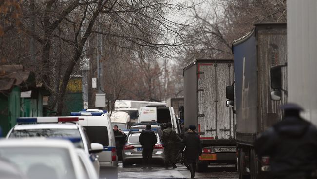 Ситуация возле фабрики Меньшевик, где произошла стрельба, Москва. 27 декабря 2017