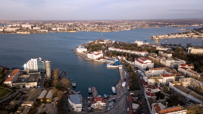 Вид на город Севастополь в Крыму