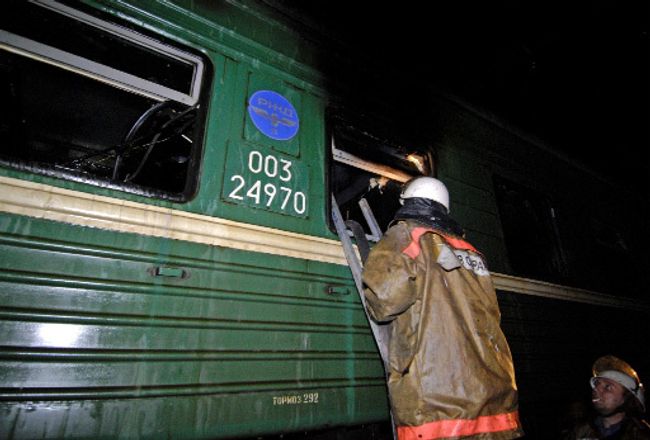 Пожар в тепловозе