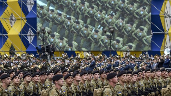 Морская пехота Украины на военном параде по случаю 25-летней годовщины со Дня Независимости Украины в Киеве Морская пехота Украины на военном параде по случаю 25-летней годовщины со Дня Независимости Украины в Киеве