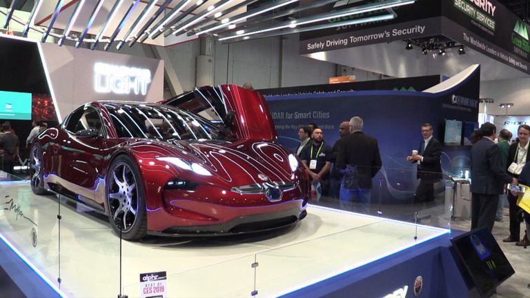 Машина будущего: новый электрокар Fisker EMotion показали в Лас-Вегасе