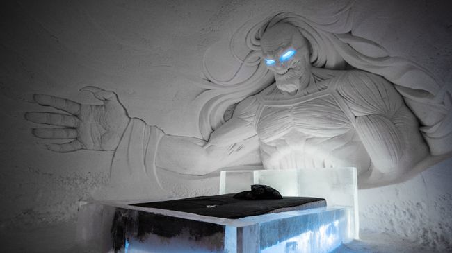 Комната отеля Snow Village по мотивам фильма Игра престолов в Лапландии. Архивное фото