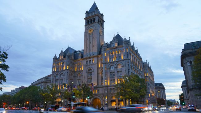 Trump International Hotel на Пенсильванском проспекте в Вашингтоне. Архивное фото