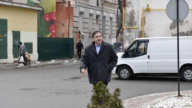Михаил Саакашвили прибыл в СБУ на допрос. 16 января 2018