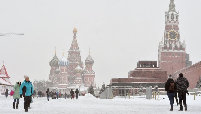 Вид на Красную площадь. Архивное фото Вид на Красную площадь. Архивное фото