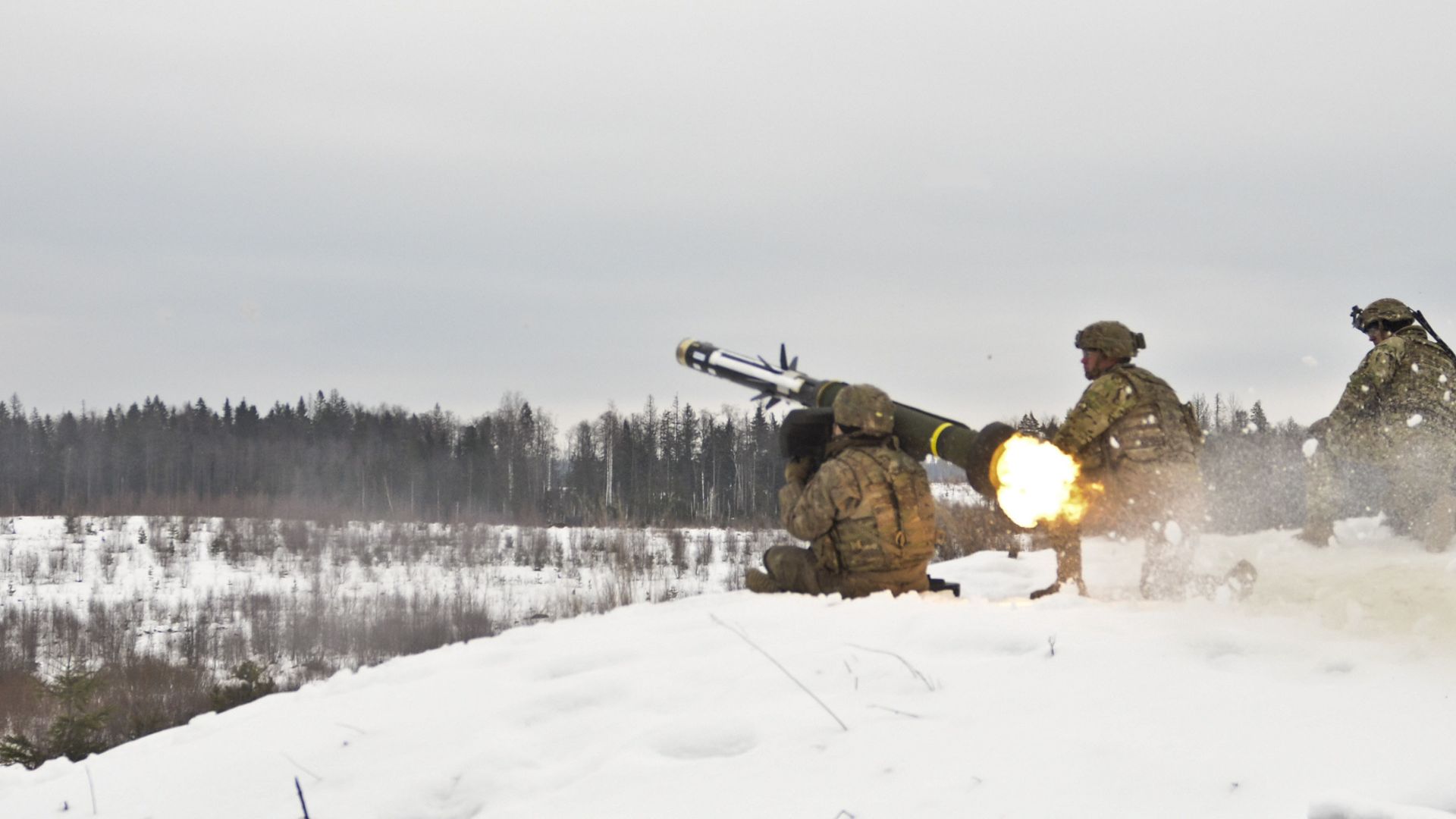 Американские военные производят выстрел во время учений в Эстонии Американские военные производят выстрел во время учений в Эстонии - РИА Новости, 1920, 24.01.2023