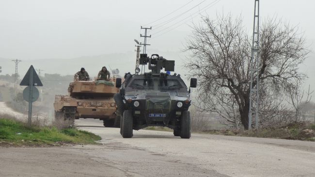 Турецкая военная техника, используемая в операции в Африне. Январь 2018 Турецкая военная техника, используемая в операции в Африне. Январь 2018
