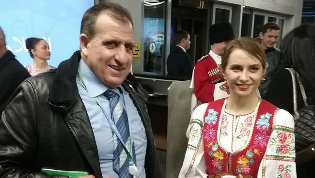 Ансамбль Любо перед встречей делегаций на конгрессе в Сочи. 28 января 2018 Ансамбль Любо перед встречей делегаций на конгрессе в Сочи. 28 января 2018