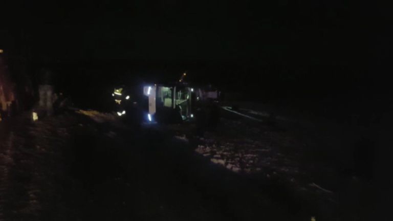 Видео с места ДТП с пассажирским автобусом в Ростовской области Видео с места ДТП с пассажирским автобусом в Ростовской области