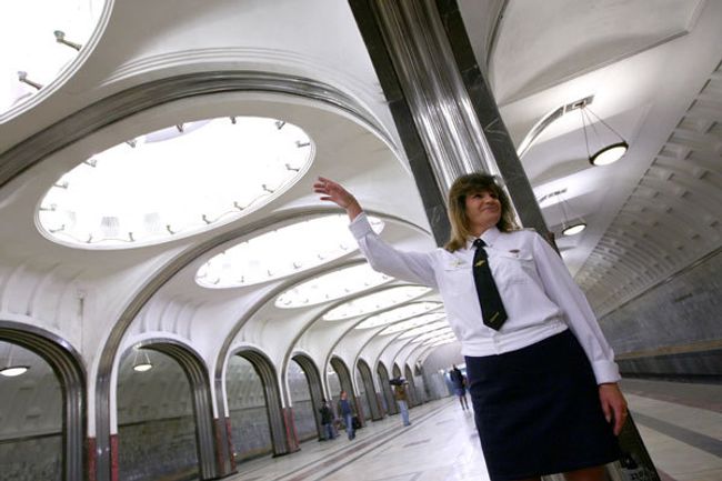 Станция Маяковская Московского метрополитена. Архив Станция Маяковская Московского метрополитена. Архив