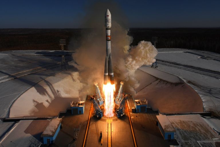  Старт ракеты-носителя Союз-2.1а с космодрома Восточный. 1 февраля 2018