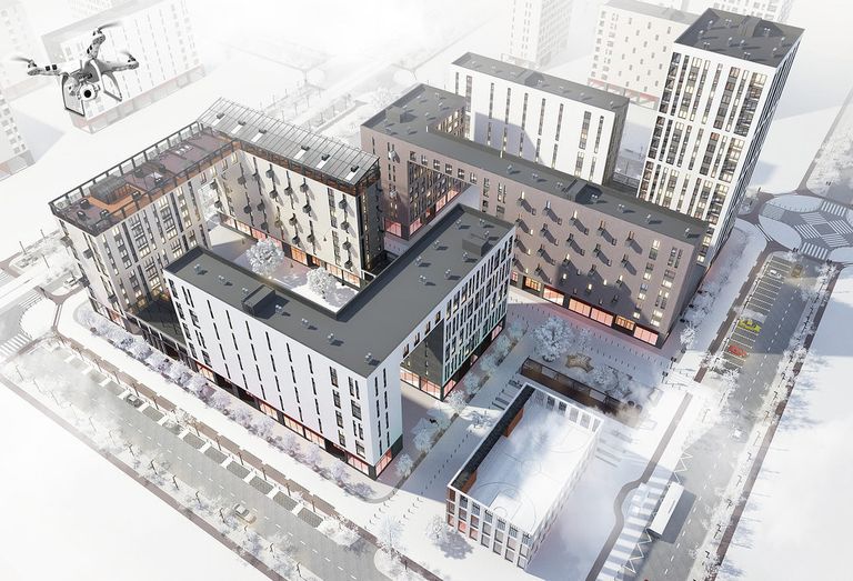 Концепция центральной застройки от DA Project Концепция центральной застройки от DA Project