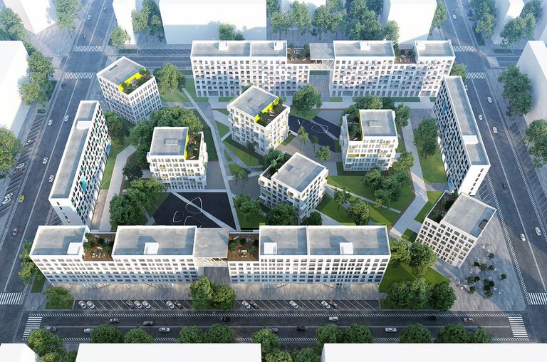 Концепция среднеэтажной застройки от Ad Hoc Architecture Концепция среднеэтажной застройки от Ad Hoc Architecture