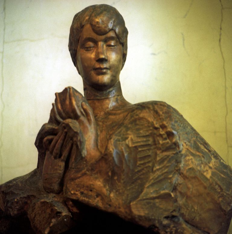 Скульптура М.И. Коненкова, работа скульптора Сергея Коненкова. Дерево. 1918 год