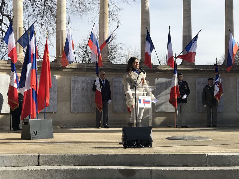 Участники церемонии в Монпелье, посвященной памяти Сталинградской битвы. 2 февраля 2018 Участники церемонии в Монпелье, посвященной памяти Сталинградской битвы. 2 февраля 2018