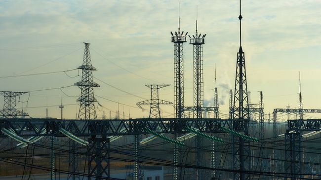 Трансформаторная площадка электростанции Трансформаторная площадка электростанции