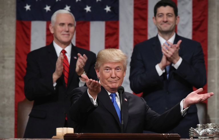 Дональд Трамп выступает в конгрессе с обращением О положении страны. 30 января 2018 Дональд Трамп выступает в конгрессе с обращением О положении страны. 30 января 2018