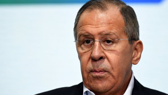 Министр иностранных дел России Сергей Лавров на церемонии открытия финала конкурса Лидеры России в Сочи. 7 февраля 2018