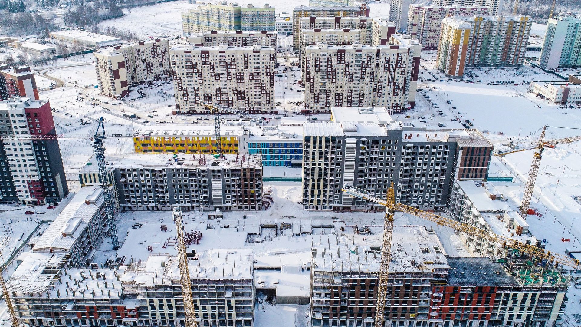 Строительство домов в Новой Москве Строительство домов в Новой Москве - РИА Новости, 1920, 21.12.2023