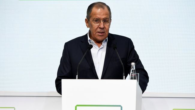 Министр иностранных дел России Сергей Лавров на церемонии открытия финала конкурса Лидеры России в Сочи. 7 февраля 2018 Министр иностранных дел России Сергей Лавров на церемонии открытия финала конкурса Лидеры России в Сочи. 7 февраля 2018