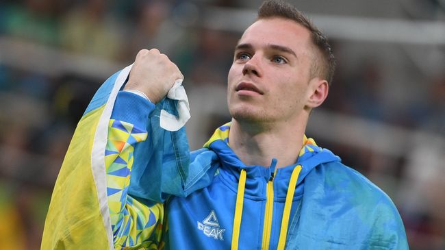 Украинский гимнаст Олег Верняев 