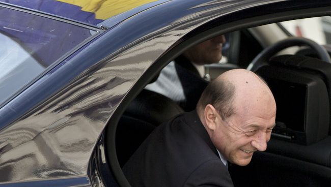 Бывший президент Румынии Траян Бэсеску. 18 марта 2015