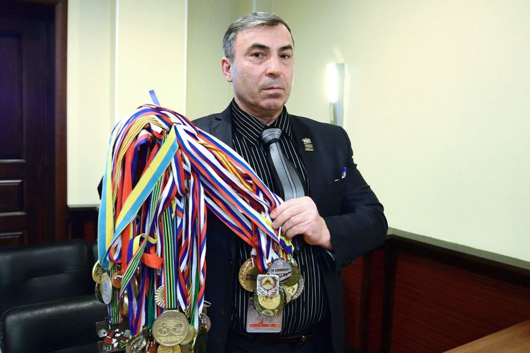 Отец погибшего Константин Драчев во время заседания Хабаровского краевого суда