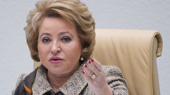 Председатель Совета Федерации РФ Валентина Матвиенко. Архивное фото